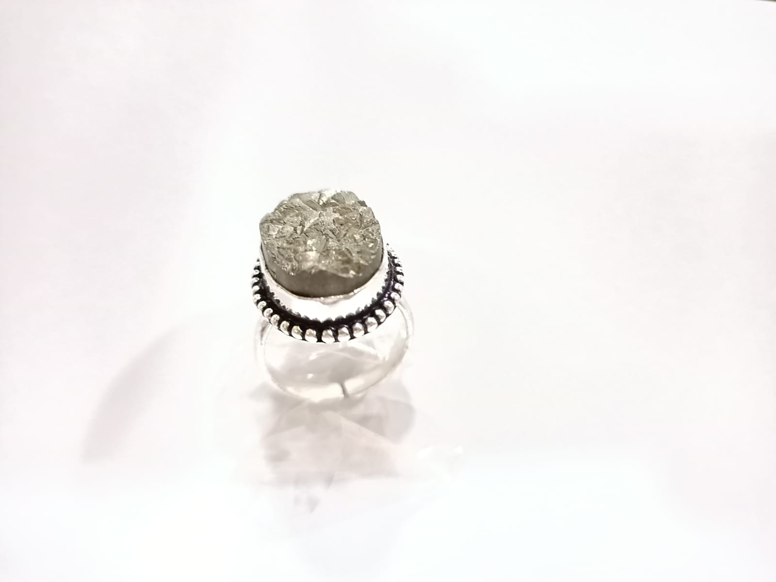 Pyrite Ring, Pyrite Prong Ring, Gemstone Ring-Raw Pyrite Ring ,Stacking Ring, Handmade Ring ,Minimalist Ring